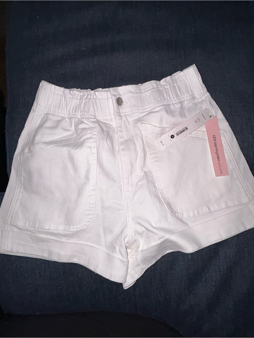 Aqua White Women’s Shorts Bloomingdale’s exclusive - Picture 9 of 10